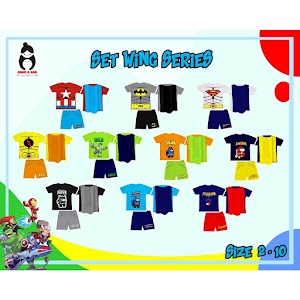 Setelan Anak Superhero / Baju Anak Premium